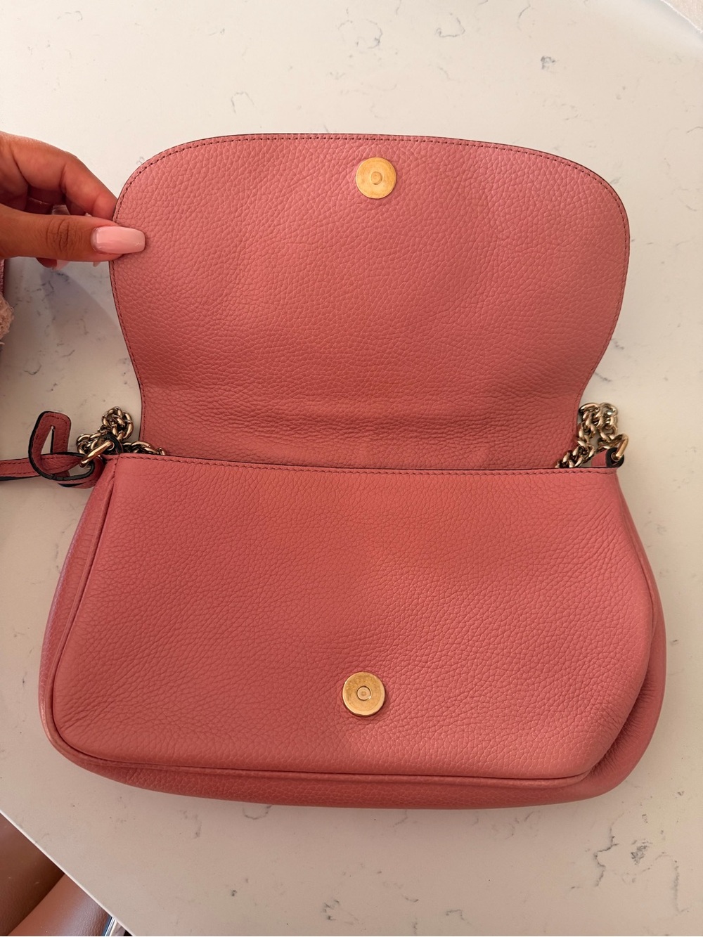 Gucci Pink Soho Crossbody with Tassel - Picture 4 of 15